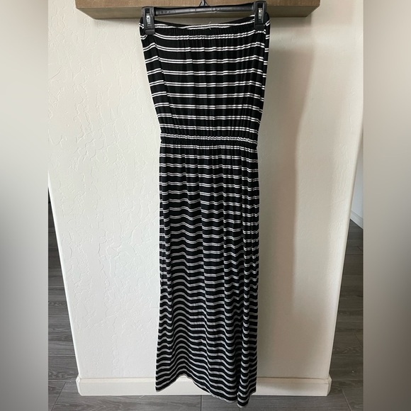 J. Crew Strapless Maxi Striped Dress, Amie Style, with pockets, Size XXS!•Boho - Picture 6 of 15
